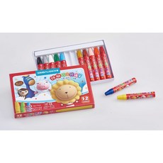 雄獅 奶油獅 蠟筆 12色 (特大號 / 巨無霸), 1個, 特大號 / WNL-12A (12色)