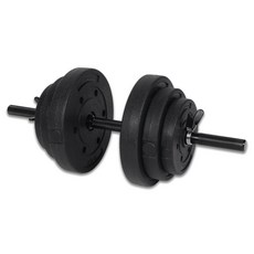더스포츠 Evo 블랙 덤벨 무게 조절 아령봉 세트, 1개, 21kg