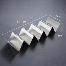 適暢專營 餐廳塔可薄餅架 不鏽鋼墨西哥卷玉米煎餅架 Taco Holder 春卷架, 鋼板4-5格餅架, 1個