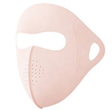 RoseAria 남녀 공용 선스크린 풀페이스 스포츠 마스크, 1개, 핑크