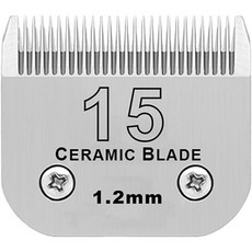 앤디스 이발기 애완용품 교체날 Andis 클리퍼날 호환용 전문가용 이발기날, 1개, 15(1.2mm)
