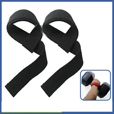 1쌍 미끄럼 방지 스트랩 체육관 덤벨 운동 무게 리프팅 크로스 피트 장비 손목 훈련, 01 Black
