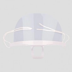 업소용 투명 위생 마스크 조리용 페이스실드 음식점, 투명(턱받침), 1개, 1개