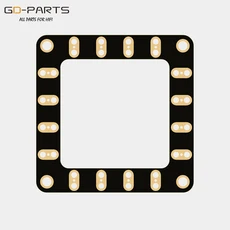 58mm58mm FR4 PCB 보드 2U 24K 금도금 Hifi 오디오 튜브 DIY, 1개, 기타, 01 Black