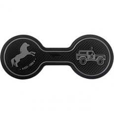 포드 브롱코 오프로드 2021-2025용 차량 컵홀더 코스터 실리콘 장식용 물받이 액세서리 회색