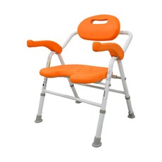 [그레이몰] 복지용구 접이식 노인 환자용 목욕의자 K-100, 1개, 본인부담률 6% x 주황색