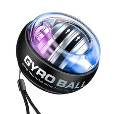 機械自啟動炫光腕力球 - 握力訓練器/第六代腕力球, 透明黑, 1個