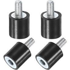 M METERXITY 4팩 고무 마운트 D8mmxH8mm 남음 진동 차단기 원통형 쇼크 업소버 W M3 x 6mm 스터드 공기 압축기자동차펌프보트차고 모터보빈 절연체용, M3 x 6mm, 8mm