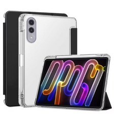케이스나라 레노버탭 샤오신패드 프로 PRO GT 요가탭 YOGA TAB 11.1 AI TB-710FU 호환 펜슬 수납 케이스 커버, 블랙, 1개