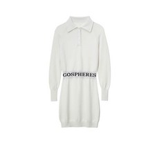 고스피어 WOMAN WAIST LOGO COLLAR KNIT DRESS PW2WND43