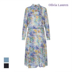 올리비아로렌 쉬폰 프린트 원피스_VOROA4S2181