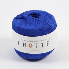 [앵콜스] (10+1) 라떼 LATTE 여름 코바늘 모자 가방 뜨개실, 29 로얄블루(낱개), 1개