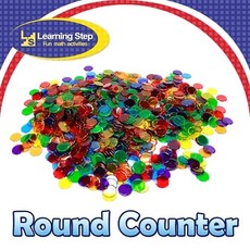 (러닝스텝)투명수세기칩(6색혼합/250pcs), 단일, 1개