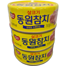 데일즈기획 동원 살코기 라이트스탠다드 참치, 85g, 3개