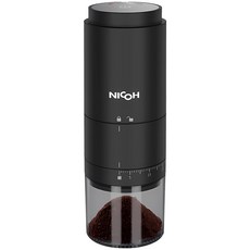 日本NICOH USB陶瓷錐刀磨豆機 NCG-126 研磨機 TYPE-C充電 輕巧便攜 交換禮物, 詳見包裝