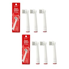 동국제약 덴트릭스 소닉스핀 전동칫솔 교체용 칫솔모 3P 프라그제거 치석제거 입냄새제거, 2개