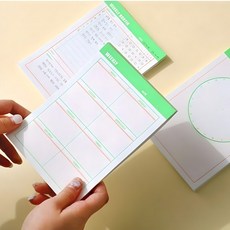 떡메모지 위클리 플래너 주간 계획표 월간 스케줄러 3개 120x165, 먼슬리