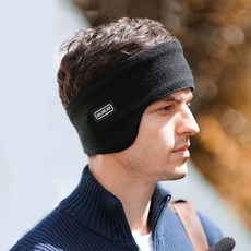 冬季保暖耳罩男士戶外跑步防風耳包護耳暖加絨防寒防凍耳捂女耳套UOHN, 【加絨內里 防寒護耳】金典黑, 1個