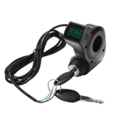 락모터스 전동킥보드 핸들바 배터리 잔량게이지 볼트게이지 악세사리 키박스 도난 튜닝 용품 자전거 오토바이, 레드(1P), 1개