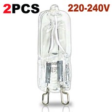 냉장고 오븐 팬용 할로겐 전구 램프 고온 내성 500 내구성 220 240V G9 조명 40W, D