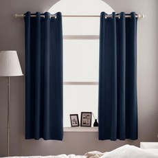 창문형 3중 고밀도 아일렛형 작은창 암막 커튼 1장