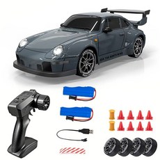 RC 드리프트 레이싱카 풀사이즈 고속, blue gray pro 2B