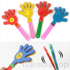 또와상회 응원용 무지개 컬러 대형 손바닥 응원도구 스마일짝짝이