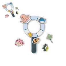 팔땨 민화샵 물 해양 개 1개입 대형렌즈 독서확대 돋보기