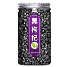 고지베리 건조차 500g 정품 공식 플래그십 스토어 정품 특별 닝샤 야생 검은 구기자 퓨레 남성 신장, 대형캔1캔검은구기자 250g, 250g, 1개