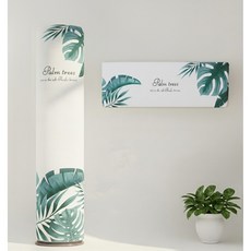 쇼핑원더 벽걸이 스탠드 에어컨 스판 커버 투인원 세트, 01 투인원세트 2in1 팜트리