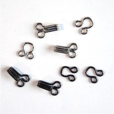 바지 치마 경첩 걸고리 후크 5mm 사각, 10개, 니켈