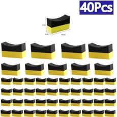 자동차용 폼 스펀지 패드 휠 세척 타이어 드레싱 어플리케이터 자동차 내부 청소에 적합, 4. 10x7x4cm (40pcs), 1개