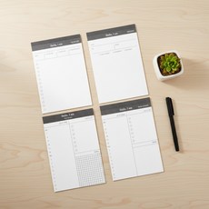 스케줄 메모장 50매 위클리스케줄러 투두리스트 체크리스트, 1개