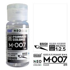 modo 摩多 M-007 透明漆 模型漆 透明保護漆 模型漆 模型塗料 阿魯的模型小窩, 詳見包裝