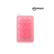 韓國 sillymann 100%鉑金矽膠副食品分裝盒, 粉色, 1個, 30ml