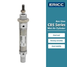 스트로크 10 미니 표준 보어 12MM C85N12 공기 편로드 시리즈 실린더 CD85N12 300MM 복동, 50mm stroke, 1개