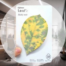 나뭇잎 떡메 다이어리꾸미기 가을다꾸 예쁜메모지 메모패드 손편지 다꾸용품