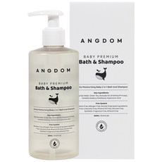 앙덤 키즈 아기 베이비 프리미엄 유아 샴푸 바디워시 300ml, 1개