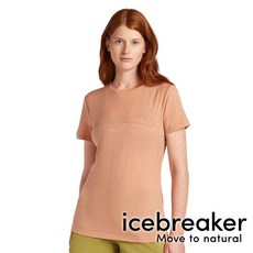 icebreaker Tech Lite 女圓領羊毛短袖上衣 BF150 玫瑰沙粉 0A576N