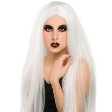 파티처럼 할로윈 파티소품 파티가발 미디움 롱헤어 [귀신 화이트], 1개