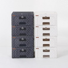 아트박스/홈앤하우스 메이븐 프리미엄 리빙박스 20L 4P, 닛트바닐라, 닛트바닐라