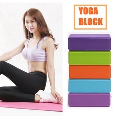 EVA 요가 블록 폼 벽돌 스트레칭 보조 체육관 필라테스 운동 피트니스 쉐이핑 건강 훈련 볼스터 베개 2 개, 보라색