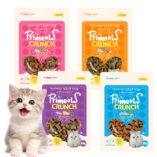 프리미요 크런치 고양이 겉바속촉 스낵 참치 닭 연어 새우 4종혼합, 1세트, 200g, 혼합맛(참치/닭/연어/새우)