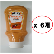 하인즈 사우전드 아일랜드 드레싱, 428g, 6개