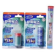 다용도 에폭시 퍼티 강력 실내외 손반죽 에폭시 접착제 보수제 철재 방수 싱크대 복원제 빨대형 긴급, VT-196 25g