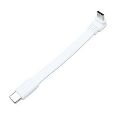슬림핏 C to C 직각 미니 플랫 케이블 100W, 1개, 화이트, 10cm 1개, 화이트, 10cm