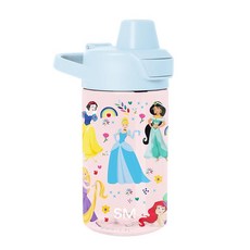 Simple Modern Peppa Pig 용 트라이탄 플라스틱 서밋 물병 | 355ml(12온스) BPA 프리 컵 커버 누출 방지 빨대 뚜껑 포함 여아 버블 174265, 커버 뚜껑 | 355ml(12온스), 디즈니: 프린세스 레인보우