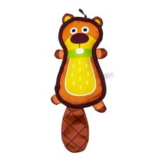 Phoenix 菲尼斯 針織布系列 小棕狗 寵物發聲玩具, 1個, 長尾海狸,