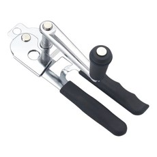 商用手搖開罐器，重型手動開罐器，超長舒適手柄，適用於大型罐頭, 1Pcs, 1個