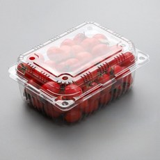 과일포장 일회용 사각용기 방울 토마토 투명 딸기, 스냅 버클 1000g 100개 30g, 1개, 1개